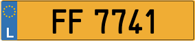 Trailer License Plate